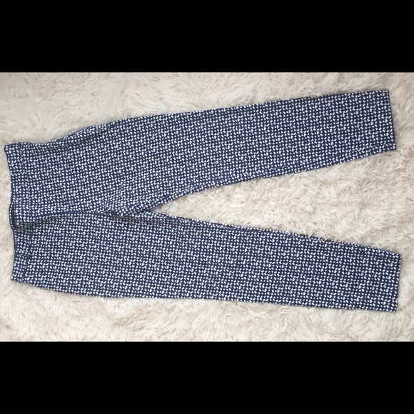 Zara Woman Ankle Jeans - Size Small Navy & White - Picture 5 of 6